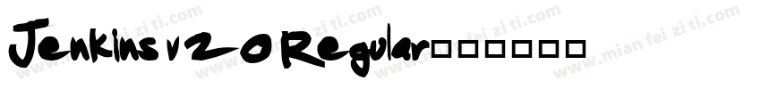 Jenkins v20 Regular字体转换